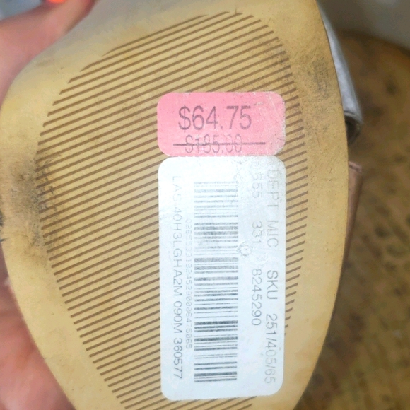 Michael Michael Kors gold/silver heels size 9 - Picture 6 of 8